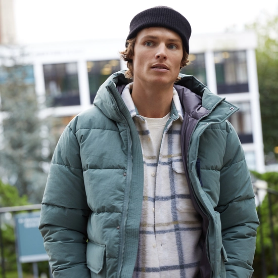 Men's Dunbeath Insulated Hooded Jacket | Balsam Green