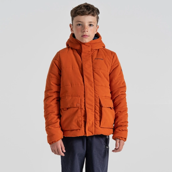 Kid's Maro Insulated Hooded Jacket | Potters Clay
