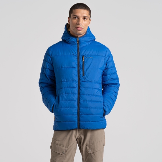 Men's Compresslite VIII Hooded Jacket | Bolt Blue / Pale Ochre