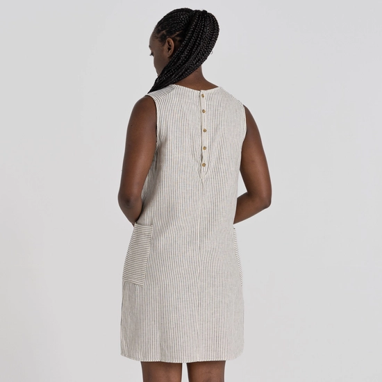 Women's NosiBotanical Marin Dress | Blue Navy Stripe