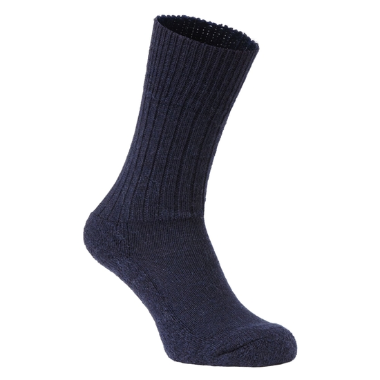 Women's Heat Regulating Travel Sock | Dark Navy Marl