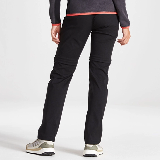 Women's Kiwi Pro II Convertible Trousers | Black