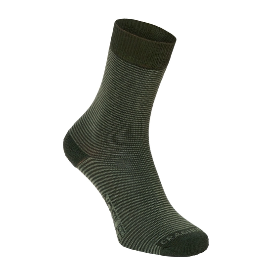 Men's Nosilife Travel Twin Pack Socks | Parka Green / Dry Grass
