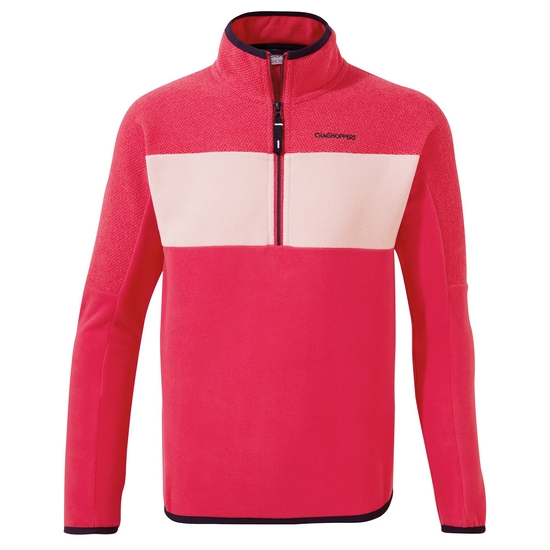 Kid's Linden Half Zip Fleece | Orchid Flower