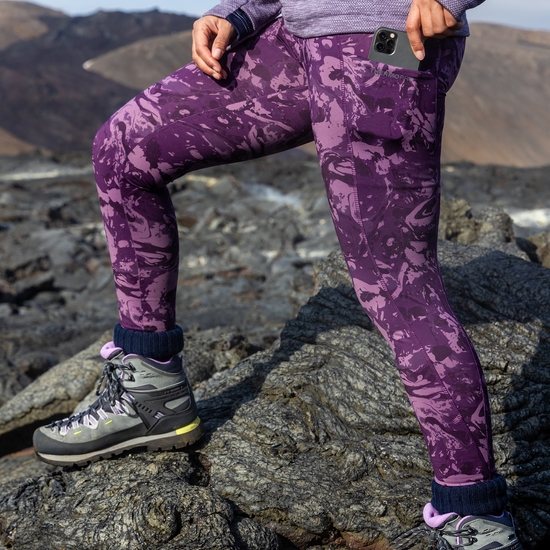 Women's Kiwi Thermal Legging?s | Damson Print