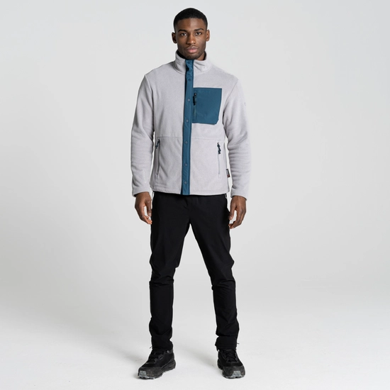 Men's Polartec Argo Full Zip Fleece | Soft Grey Marl