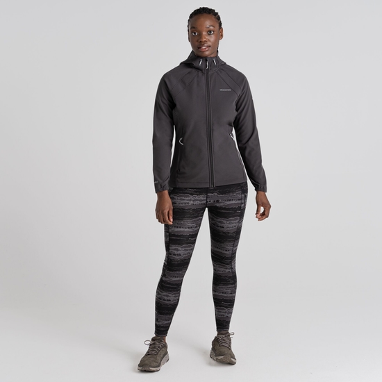 Women's Karina Softshell Hooded Jacket | Charcoal