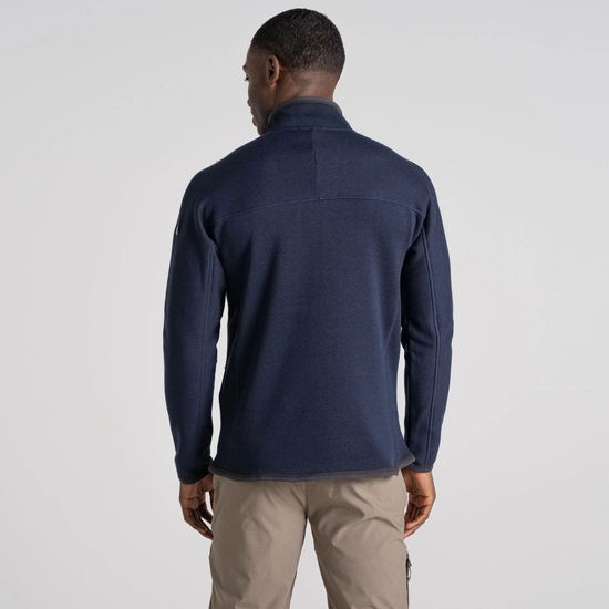 Men's Torney Fleece Jacket | Blue Navy Marl / Quartz Grey