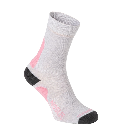 Women's Nosilife Adventure Socks | Soft Grey Marl