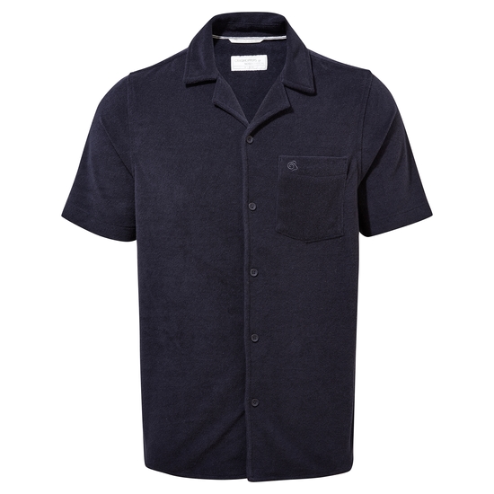 Men's Nosibotanical Cholla Short Sleeved Shirt | Blue Navy