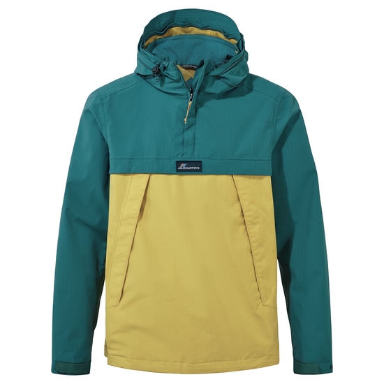 Waterproof Anderson Cagoule | Sacramento Green / Sunrise Yellow