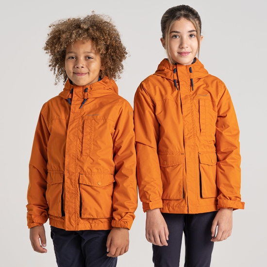 Kid's Roscoe Waterproof Jacket | Canyon Orange