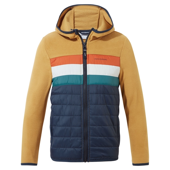 Kid's Brady Hybrid Jacket | Gingko Yellow / Blue Navy