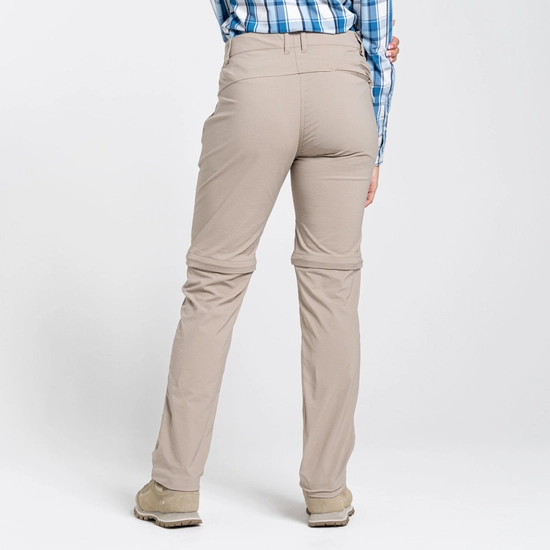 Women's NosiLife Pro II Convertible Trousers | Mushroom
