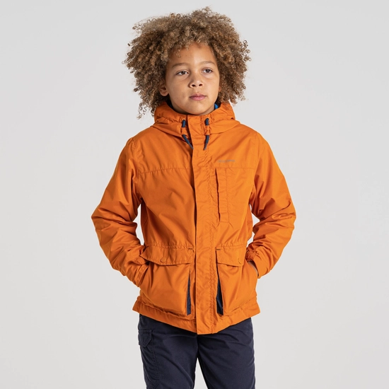 Kid's Roscoe Waterproof Jacket | Canyon Orange