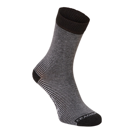 Men's Nosilife Travel Twin Pack Socks | Charcoal / Soft Grey Marl