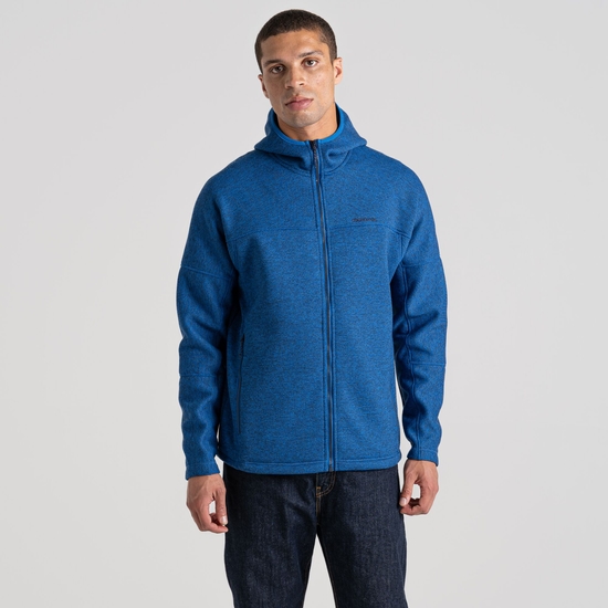 Men's Zale Full Zip Hooded Jacket | Bolt Blue