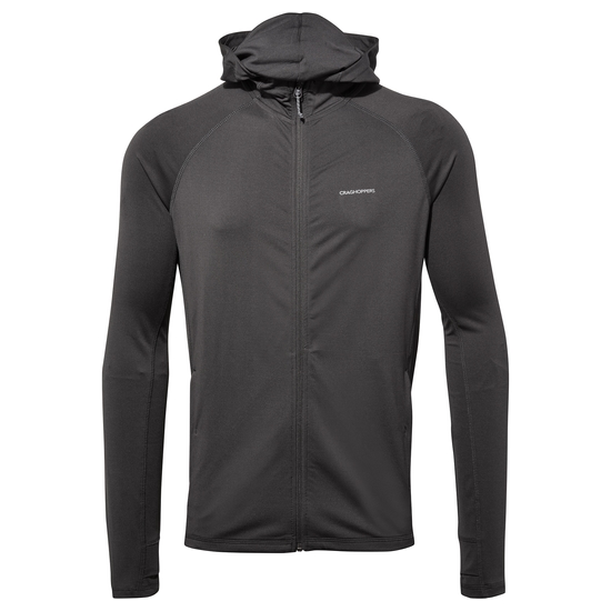 Men's HeiQ Viroblock Hooded Jacket | Charcoal Marl