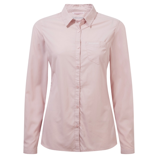 Women's Nosilife Bardo Long Sleeved Shirt | Pink Clay