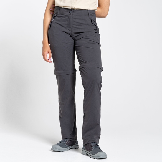 Women's NosiLife Pro II Convertible Trousers | Charcoal
