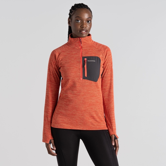 Women's Trina Half Zip Fleece | Rose Coral