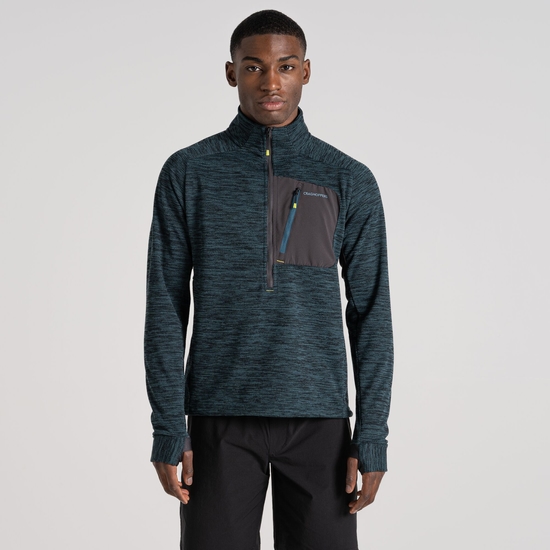 Men's Tarbert Half Zip Fleece | Dark Aegean Blue