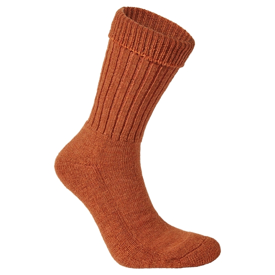 Women's Heat Regulating Travel Sock | Toasted Pecan marl