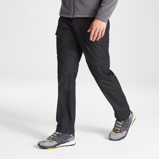 Men's Expert Kiwi Tailored Convertible Trousers | Black
