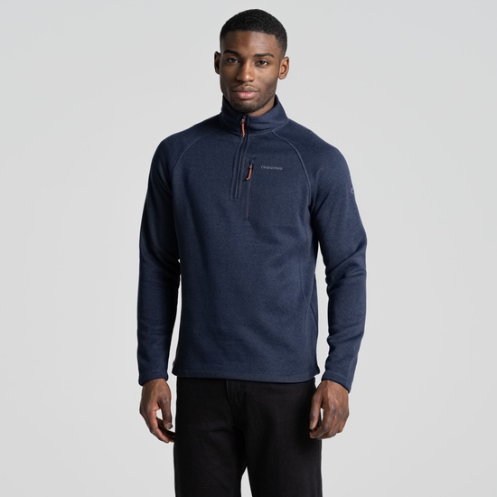 Men's Grindell Half Zip Fleece | Blue Navy