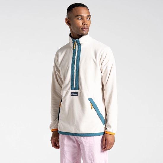 Welwood Half Zip Fleece | Ecru