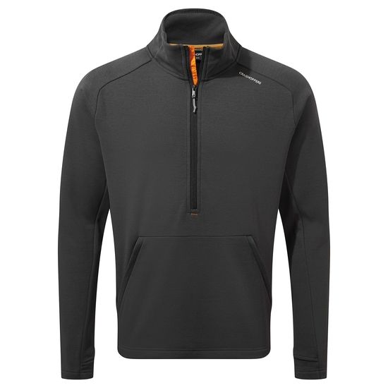 Men's Dynamic Pro Half zip Fleece | Black Pepper Marl
