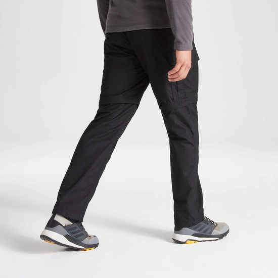 Men's Expert Kiwi Tailored Convertible Trousers | Black