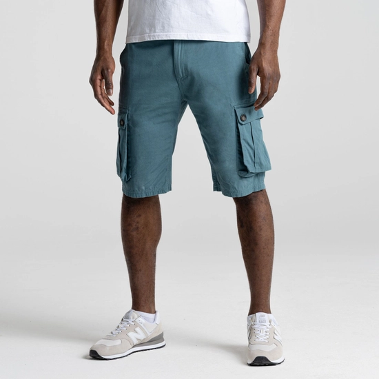 Men's Cargo Shorts | Washed Teal