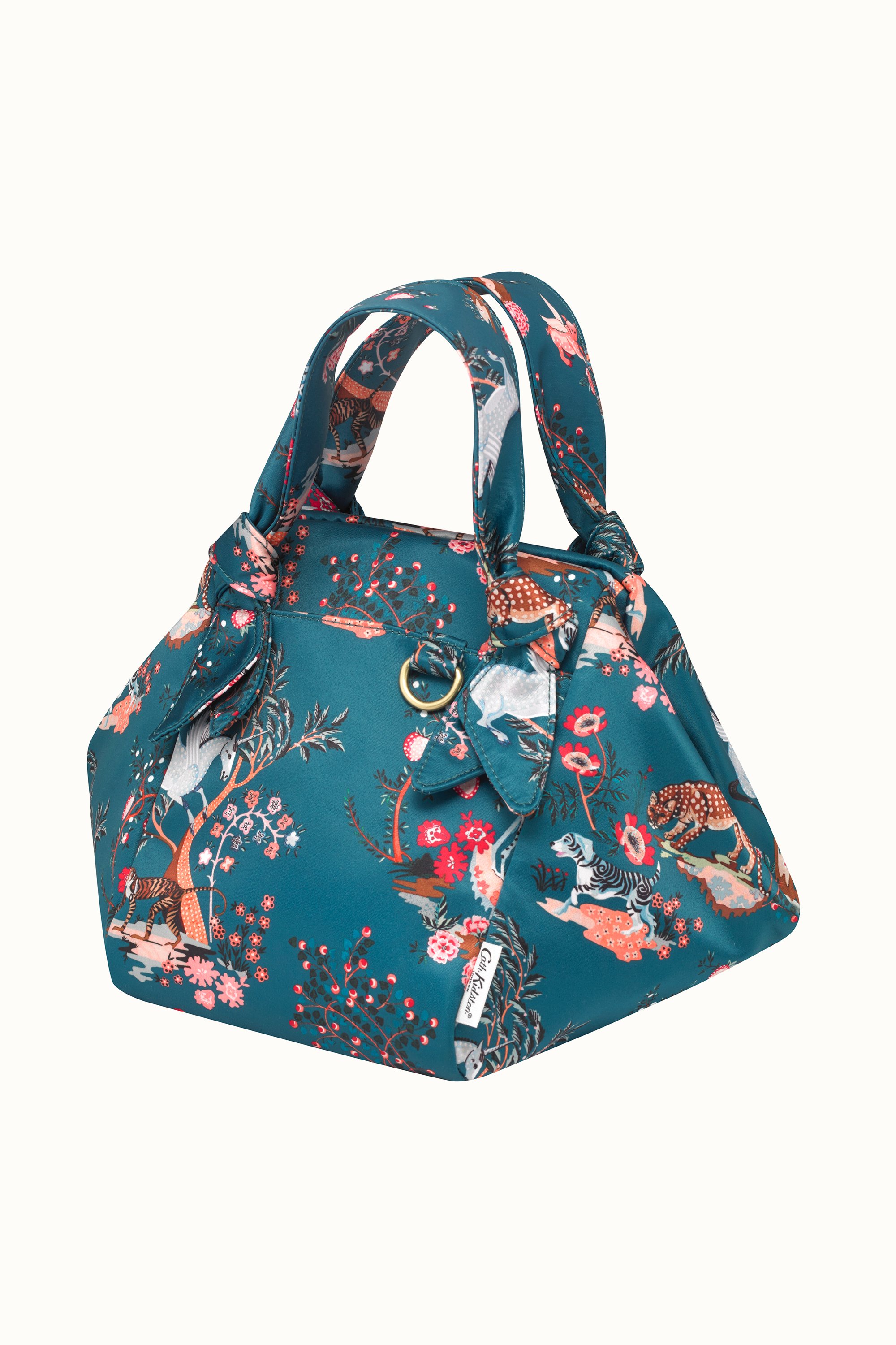 Painted Kingdom Recycled Satin Grab Bucket Bag