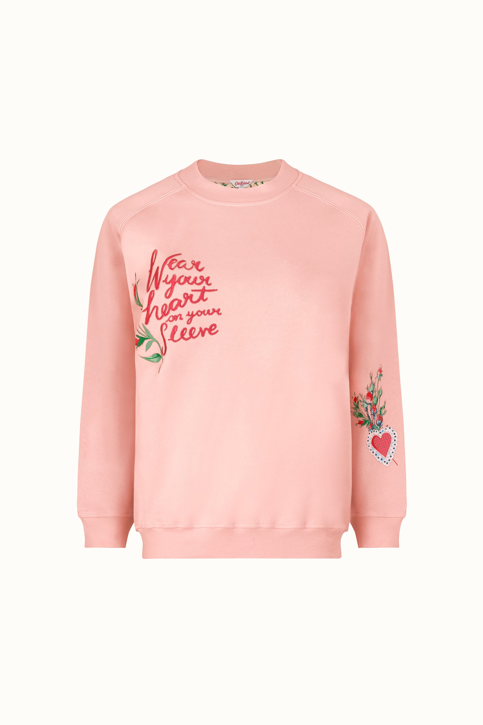 Heart On Sleeve Fun Heart Sweatshirt