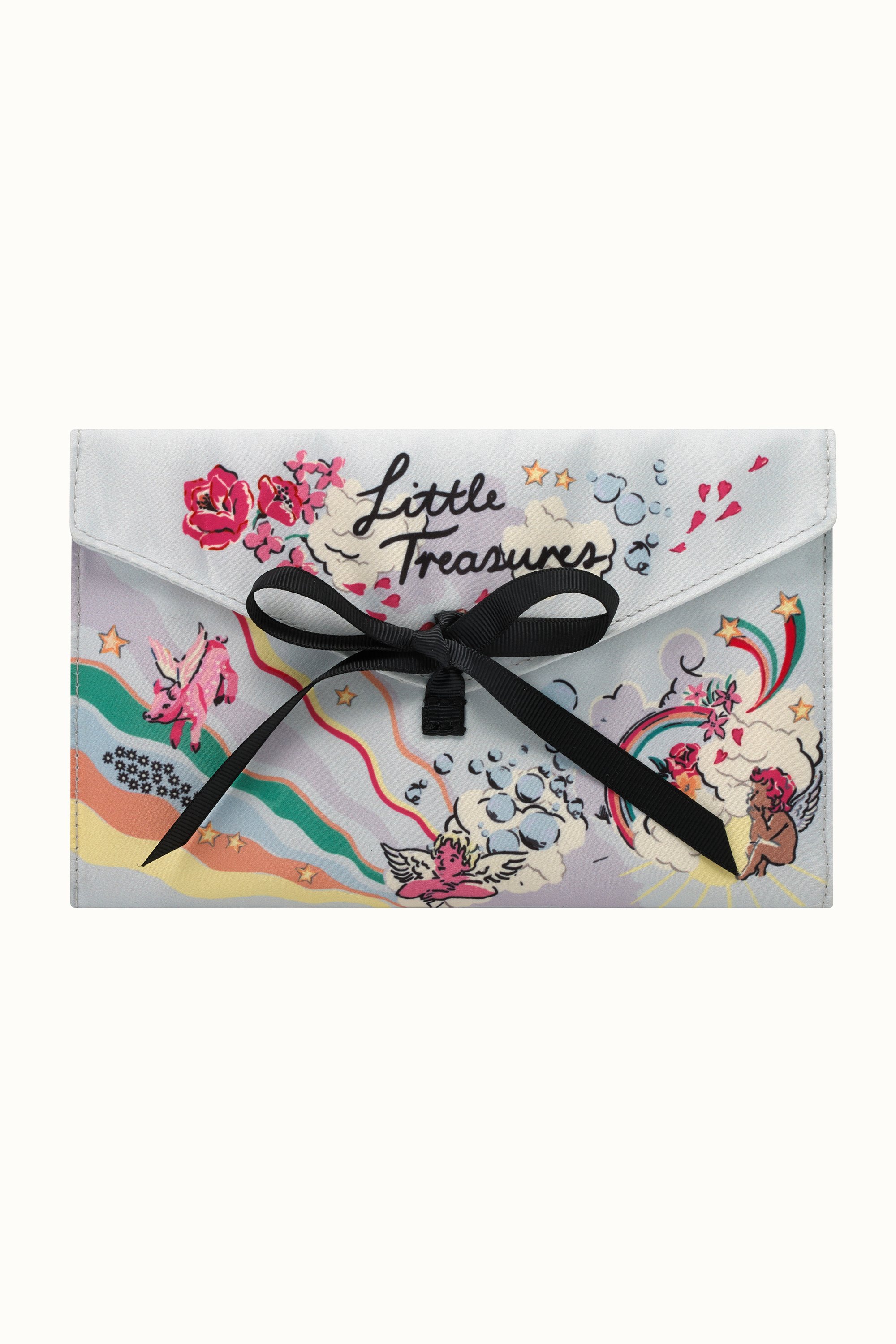 Self Care Friendship Recycled Satin Envelope Pouch