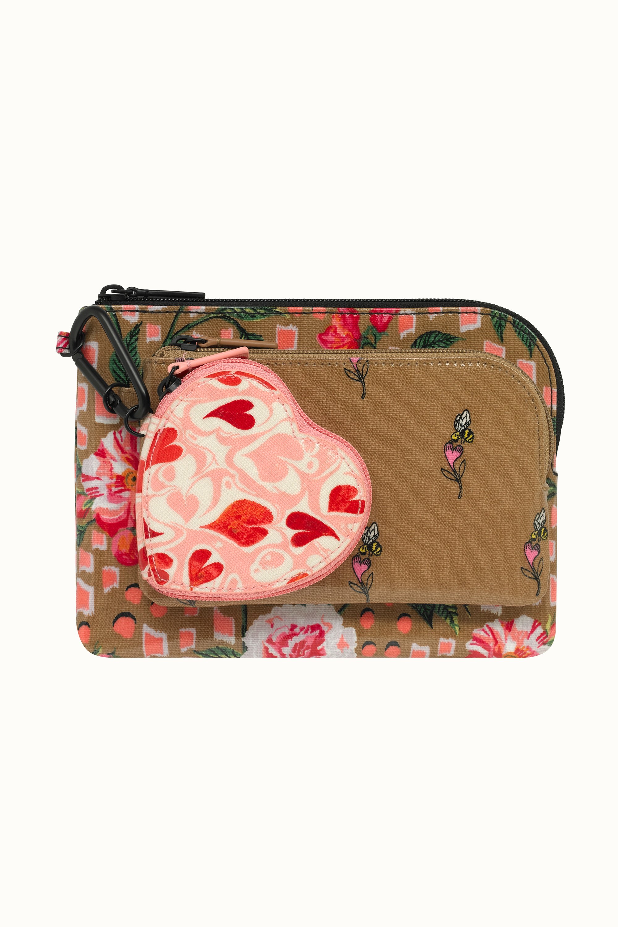 Tea Rose Set of 3 Pouches