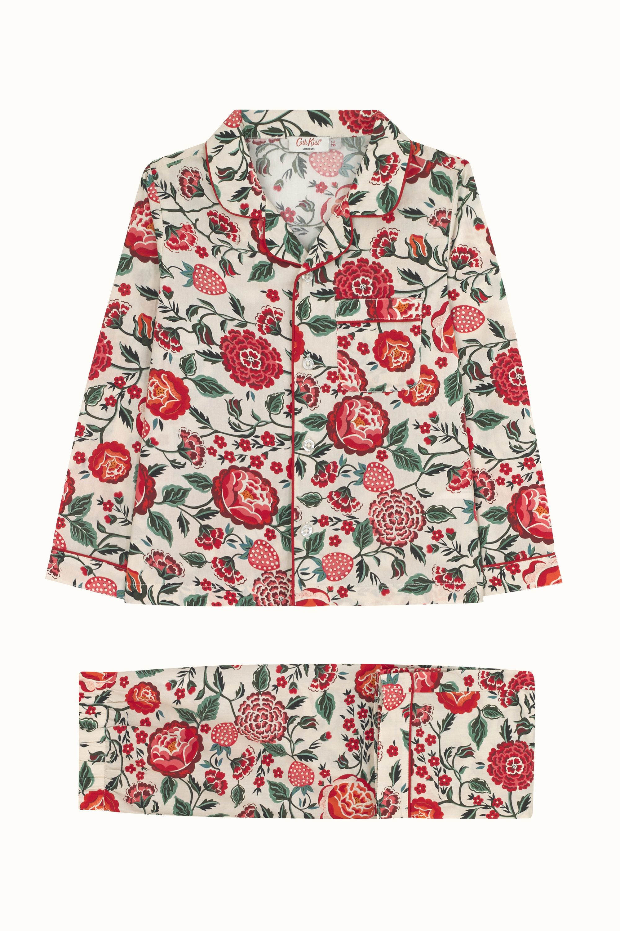 Strawberry Garden Long Sleeve Woven PJs (1-12 Years)