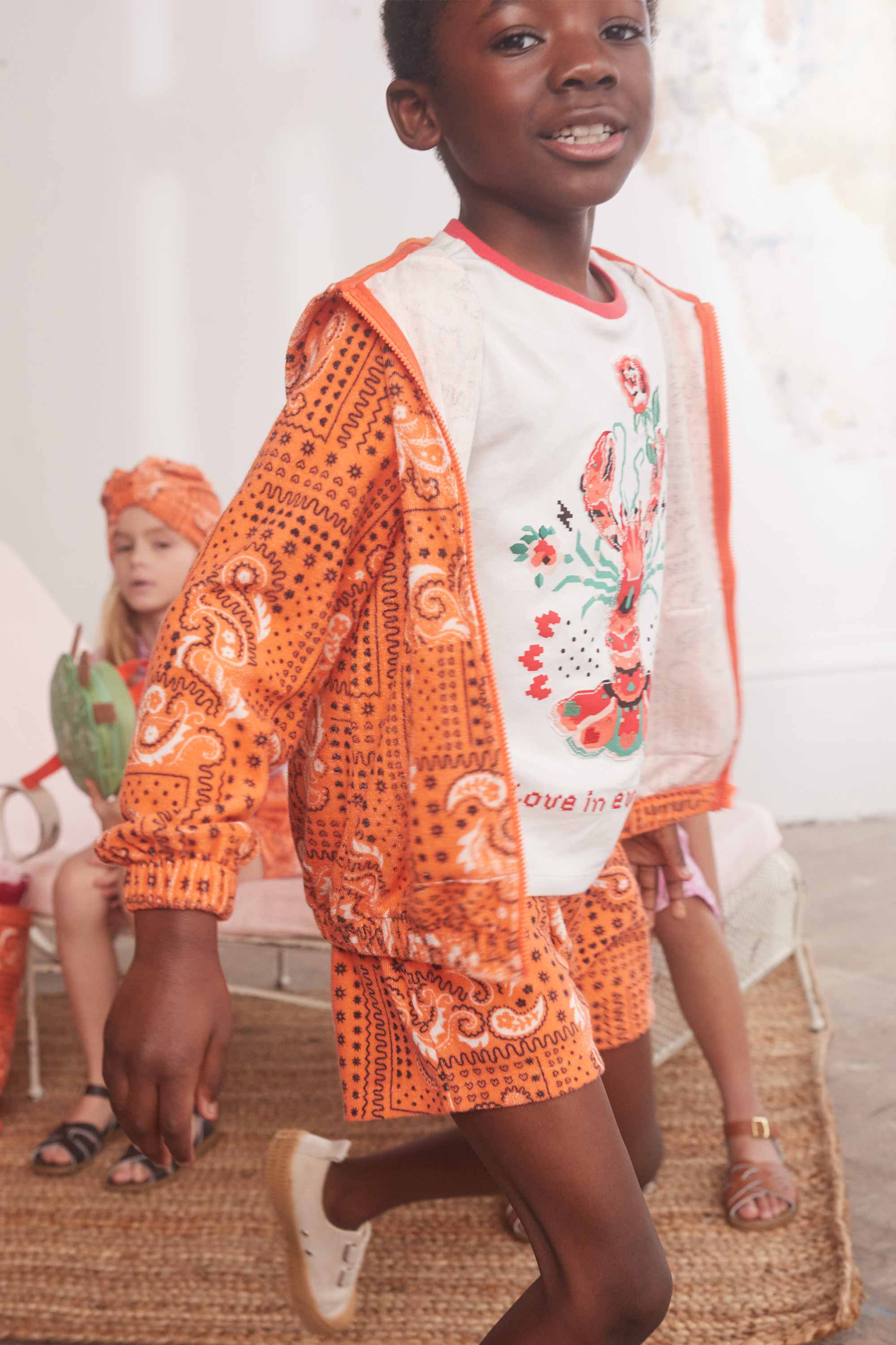 Bandana Towelling Zip Hoodie (1-10 Years)