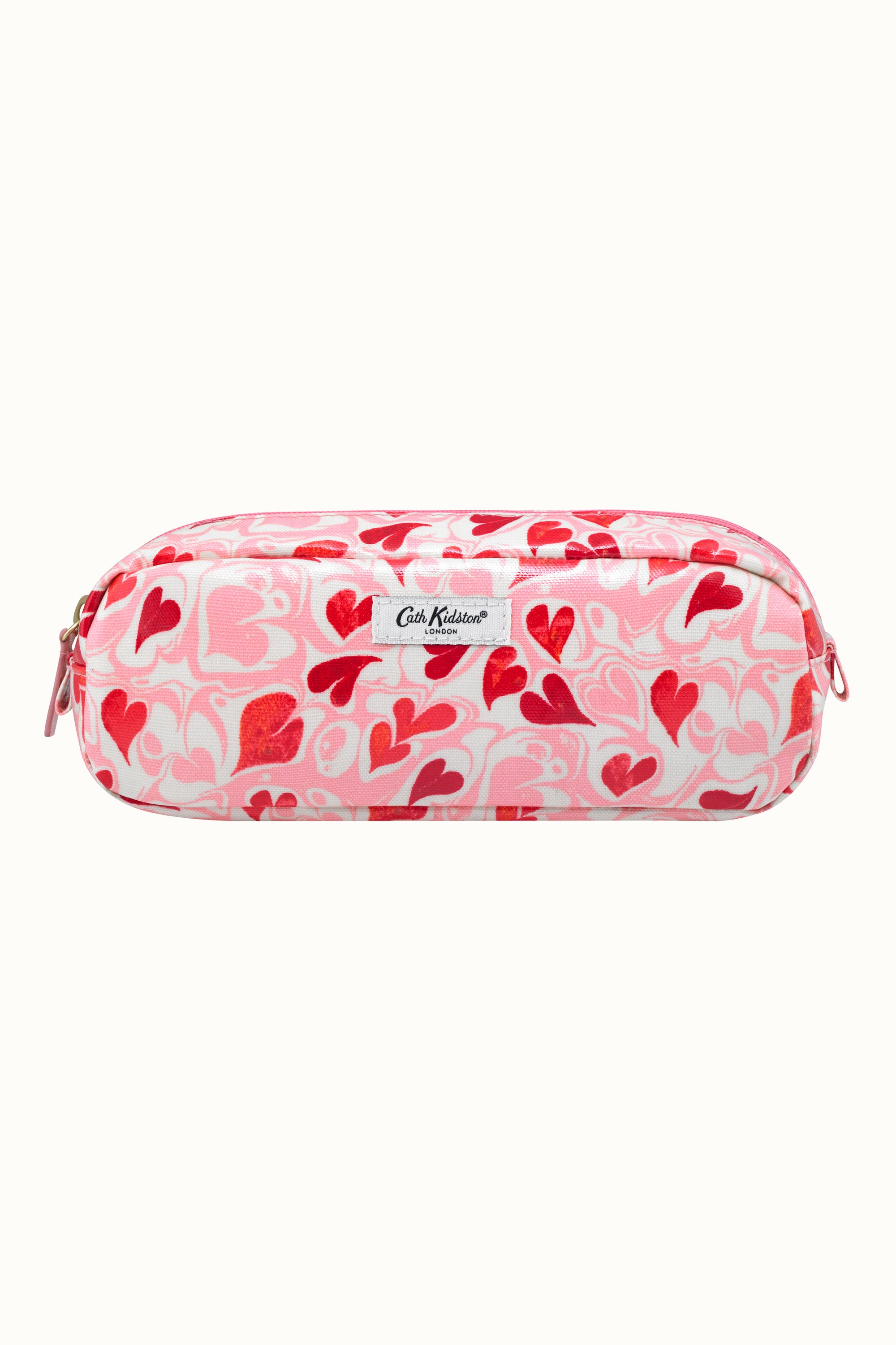 Marble Hearts Ditsy Classic Beauty Brushes Bag