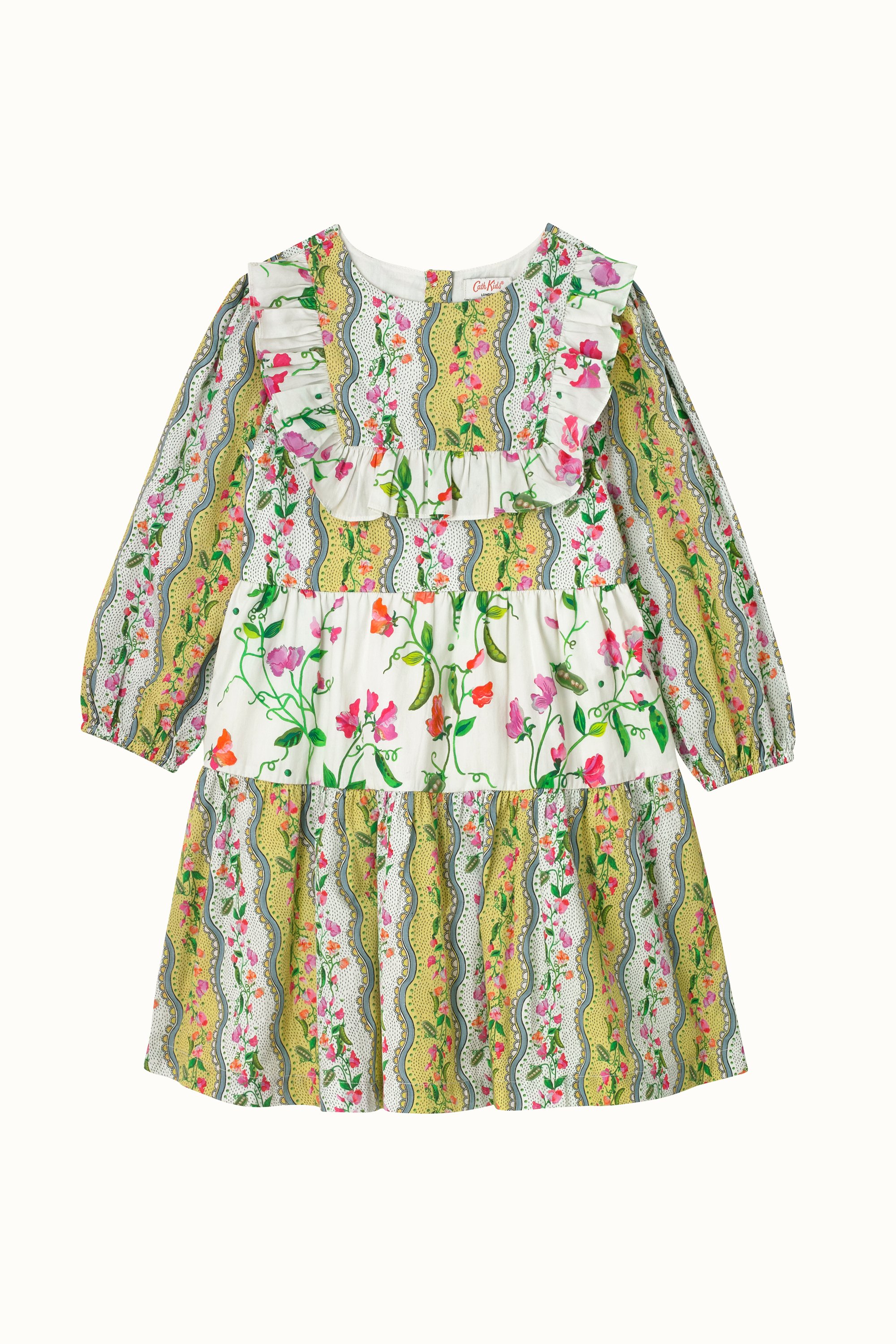 Sweet Pea Stripe Trixie Frill Long Sleeve Dress (1-10 Years)
