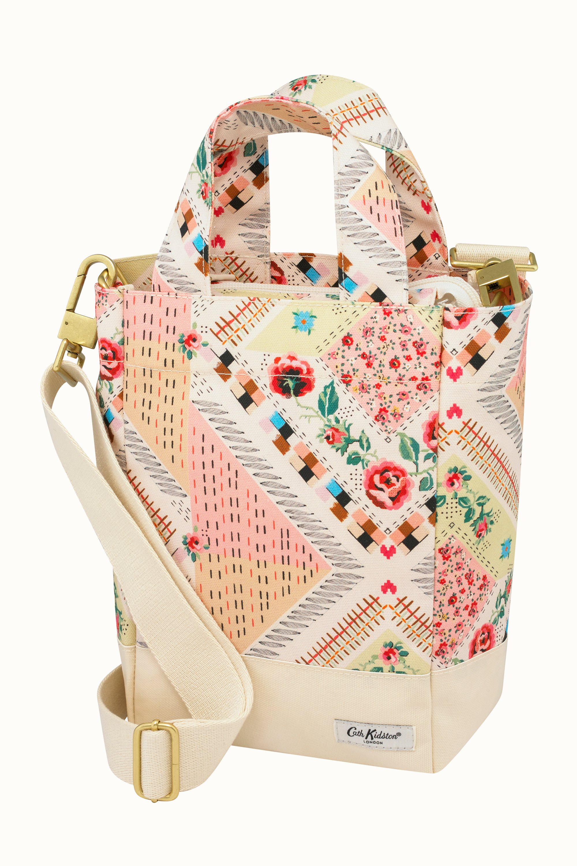 Patchwork Organic Cotton Small Tote