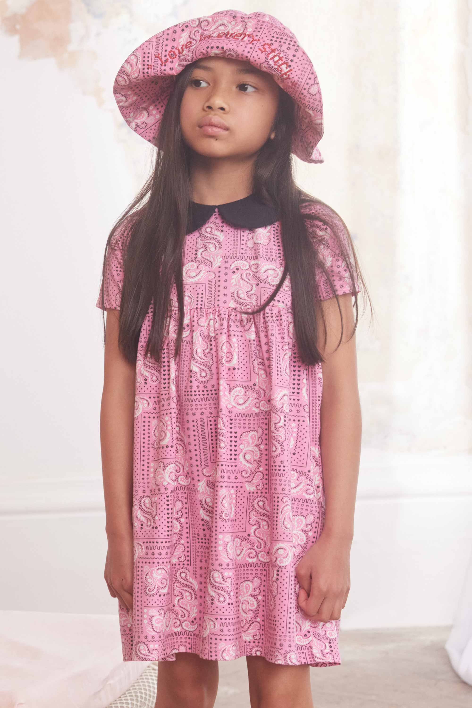 Bandana Short Sleeve Jersey Dress (1-10 Years)