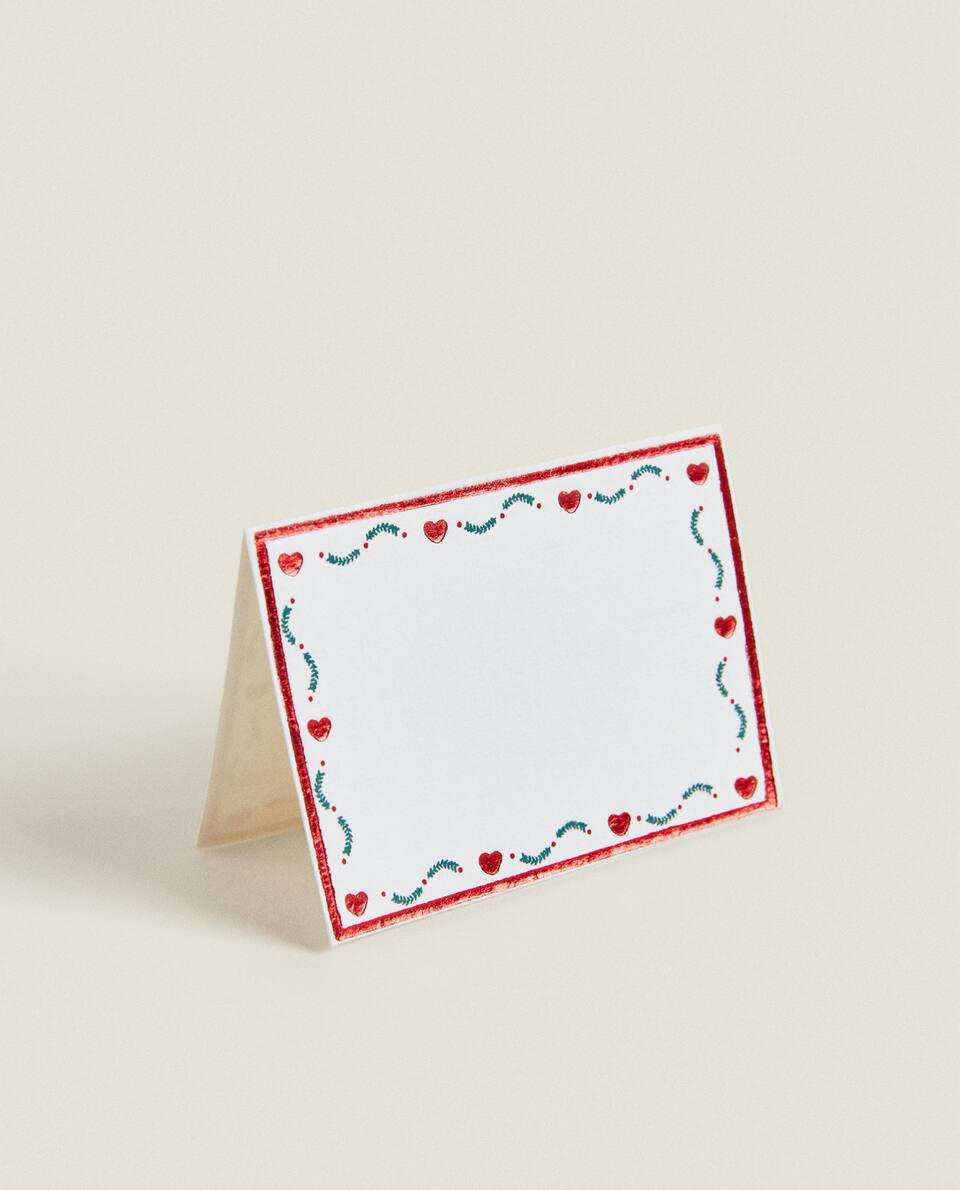 PACK OF CHILDREN’S CHRISTMAS  PLACE CARDS (PACK OF 10)