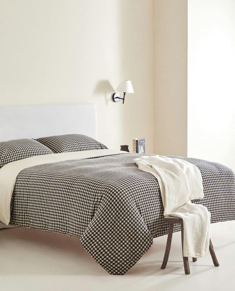 CHECK DUVET COVER
