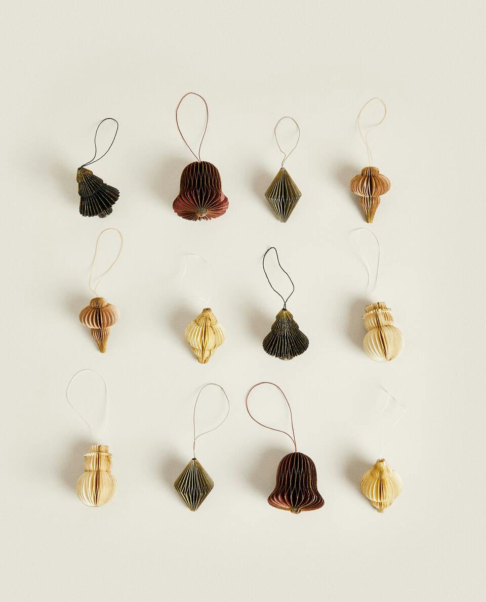 PACK OF CHRISTMAS  DECORATIONS (PACK OF 12)