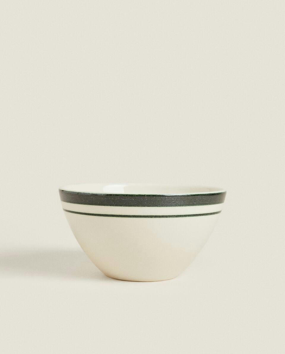 CHRISTMAS STRIPED  BOWL