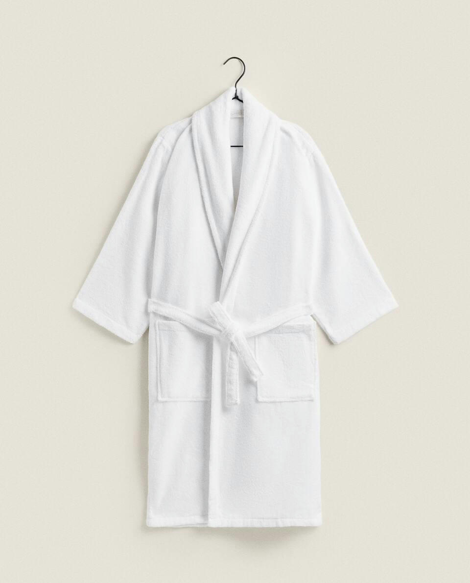 EXTRA  BATHROBE WITH SHAWL COLLAR