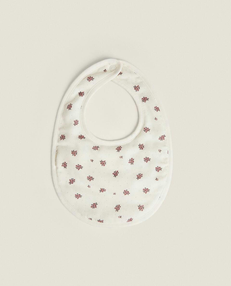 CHILDREN'S FLORAL PRINT BIB