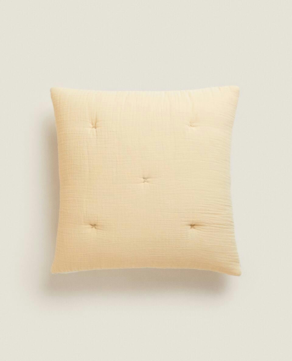 CHIFFON AND  JERSEY CUSHION COVER